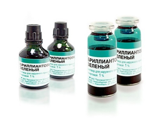 Использование зеленки при стоматите